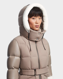 Women | AUDREY L Down Puffer | Cement