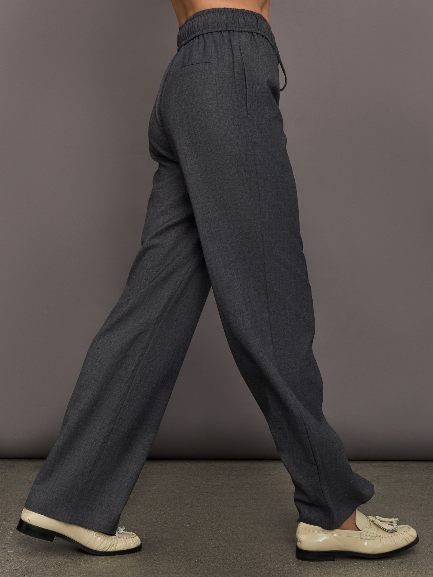 Arlin Drawstring Pant | Grey