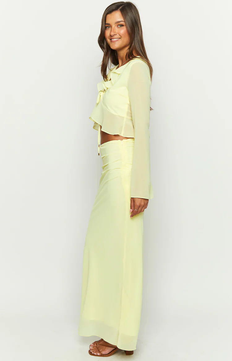 Rarmi Maxi Skirt | Yellow