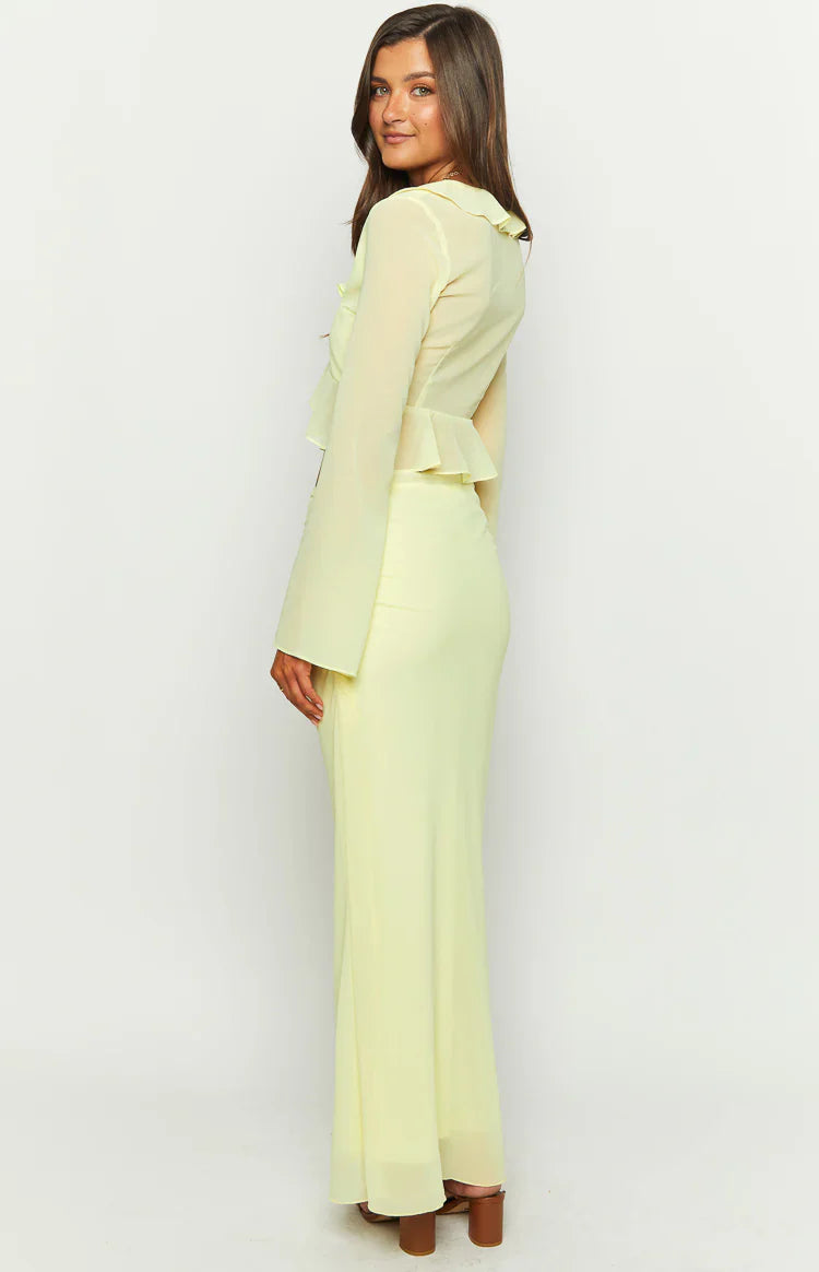Rarmi Maxi Skirt | Yellow