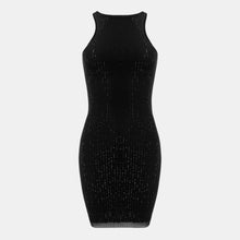 OW Collection Crystal Mini Dress | Black Caviar