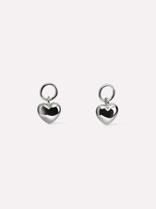 Rhodium Plated Hearts Love Silver Earring Charms For Women Ana Luisa Heart Charms Silver