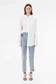 Zippered Denim Pant | Indigo