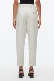 Utility Cropped Trouser | Cement