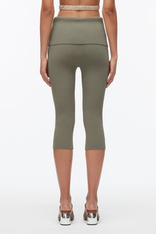 Compact Rib Capris | Sage