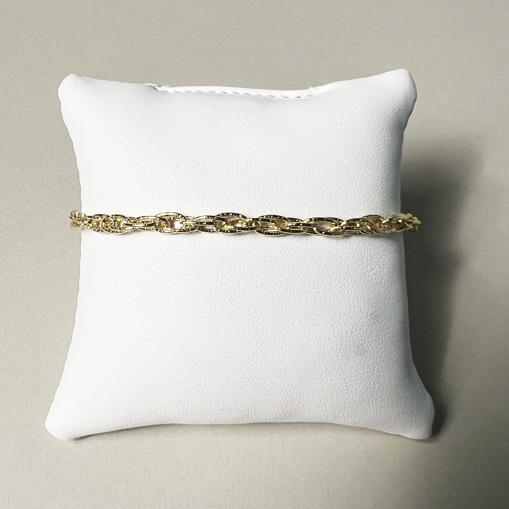 Sparkle Double Chain Bracelet | 14K Yellow Gold