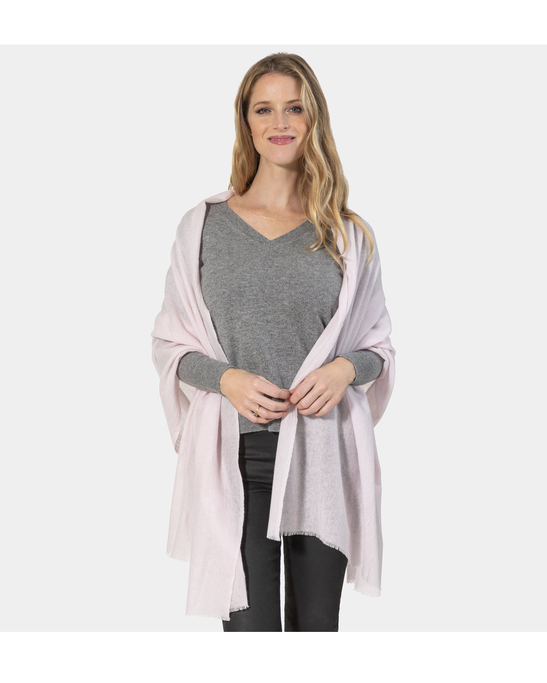 Amicale Cashmere | Women | Women's Wrap | Light Pink