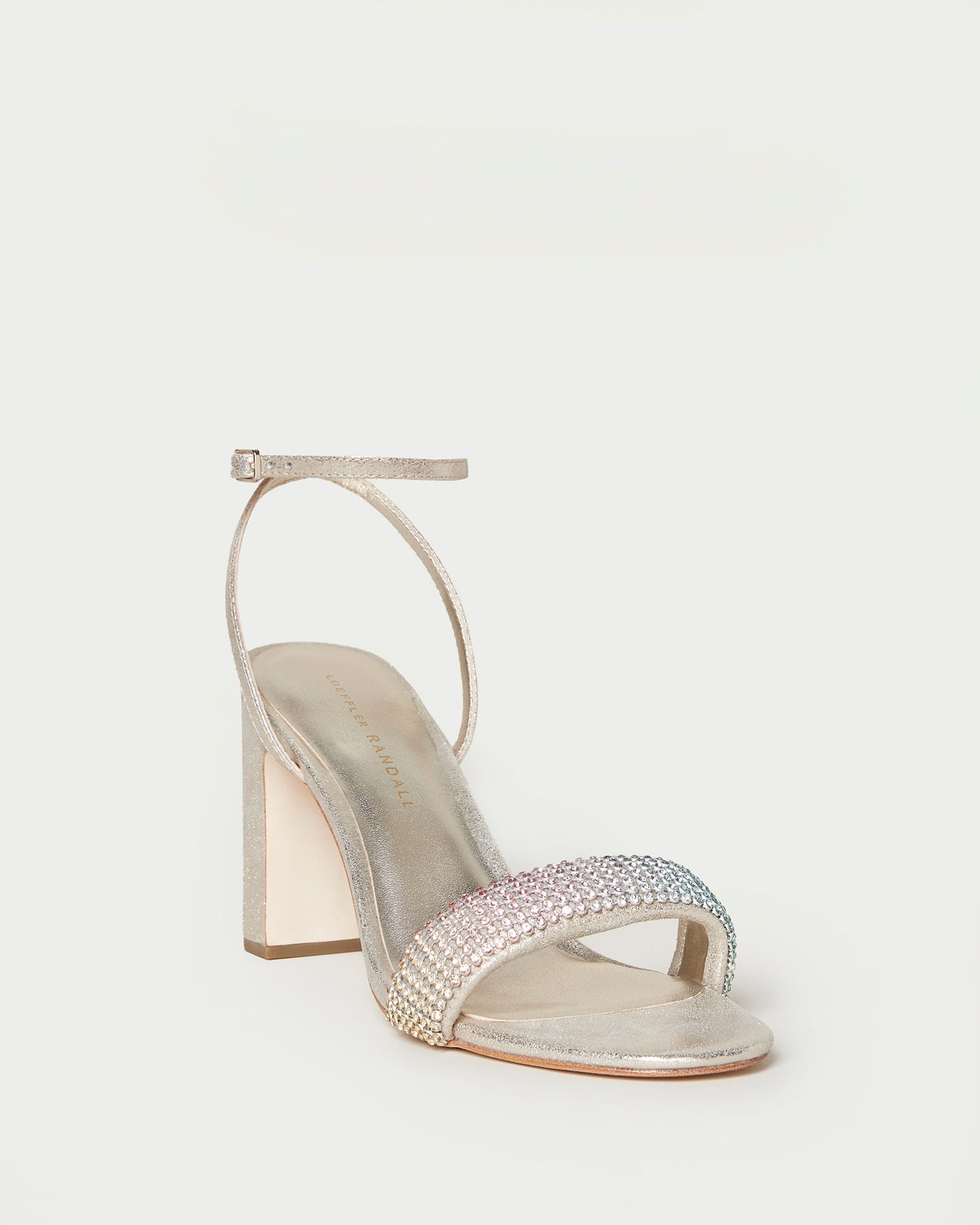 High Heel Ankle Wrap Sandal | Rainbow