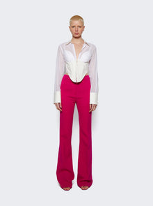 Women | Sergio Hudson | Classic Flare Pants | Peony Pink