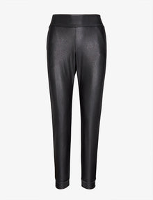 Faux Leather Jogger::Black::Main