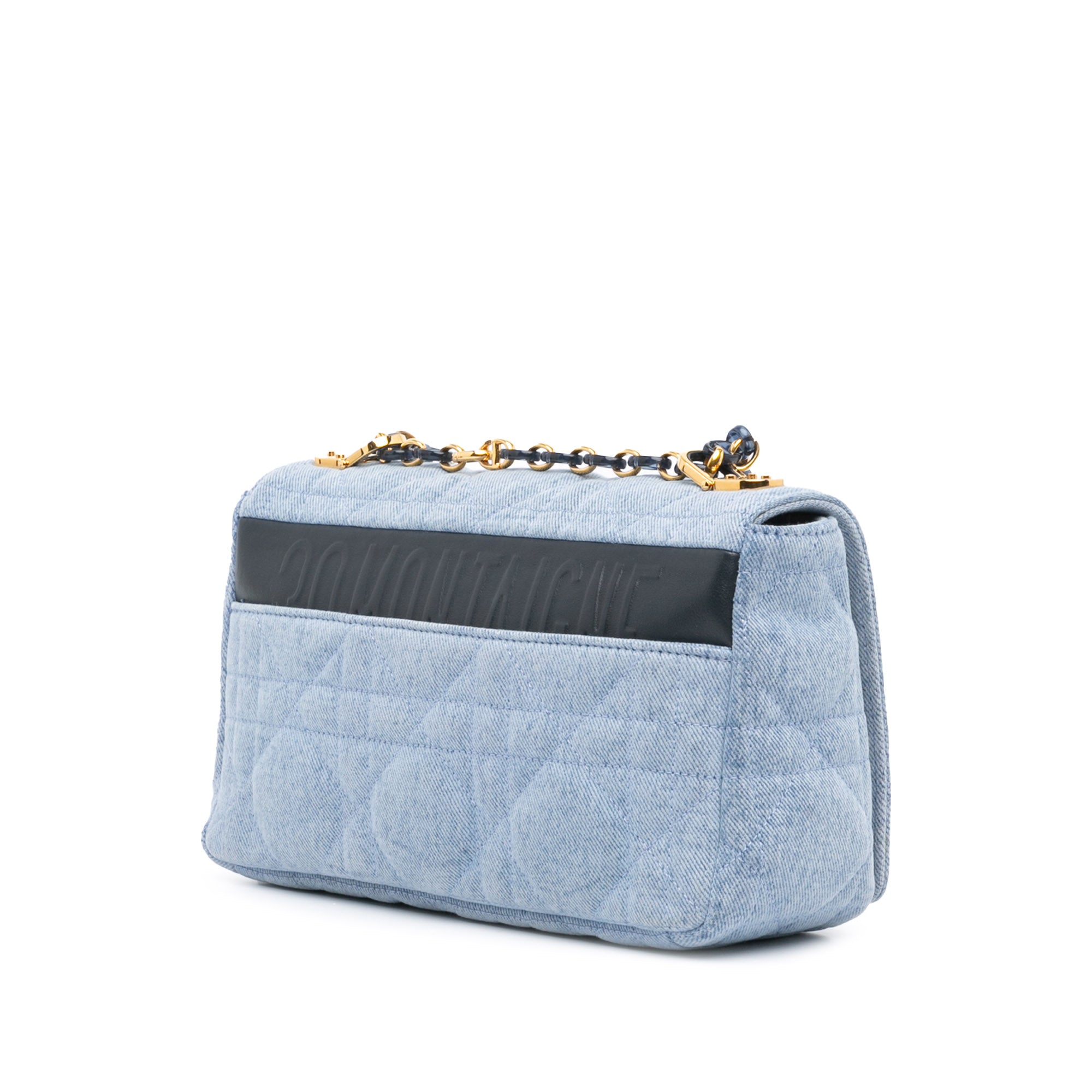 Dior | Pre-Owned Medium Denim Macrocannage Caro Bag | Blue/Denim