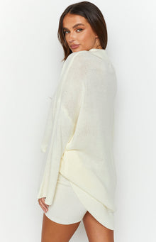 SNDYS Seeker Knit Top | White