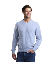NOMAD | Men | Men's Cashmere Sweater | Light Blue