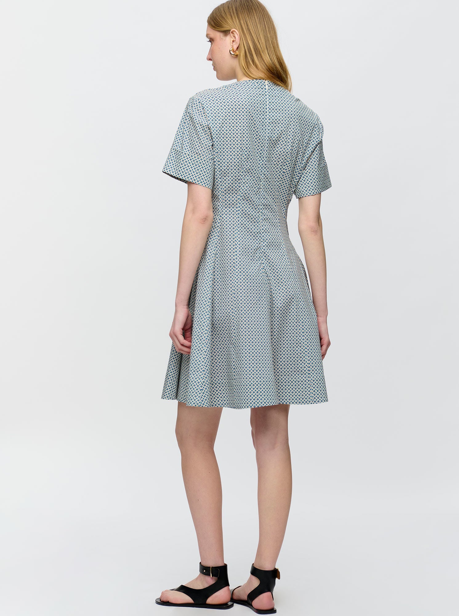Sora Flared Dress | Blue Print