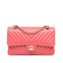 Chanel | Pre-Owned Medium Classic Chevron Lambskin Double Flap - III | Pink/Blush