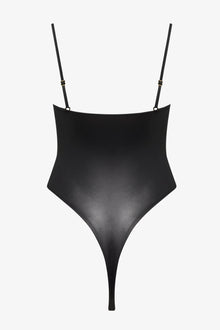 One-Piece Swimsuit With Straps - Splash | Black
