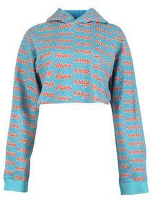 Women | Natasha Zinko | Happy Print Hoodie | Blue