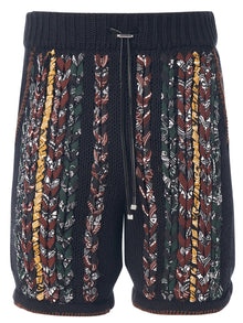 Men | Amiri | Braided Bandana Shorts | Black