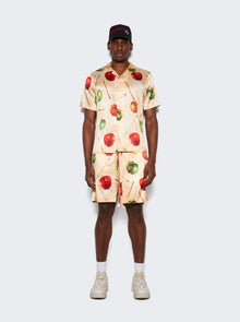 Men | NAHMIAS | Silk Shorts | Apple Print