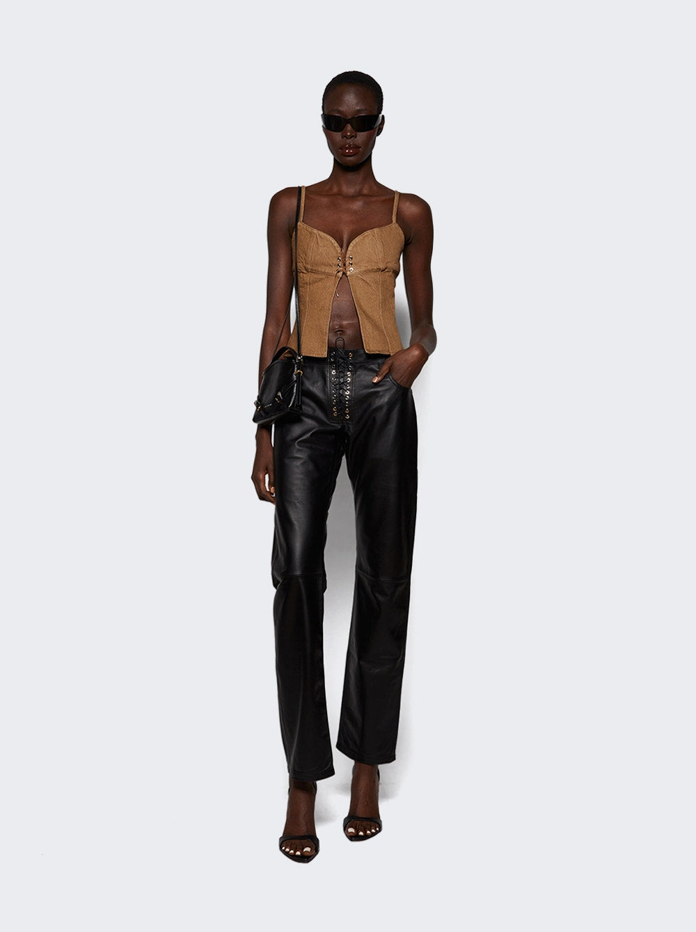 Women | Ludovic De Saint Sernin | Easy Cleavage Top | Brown