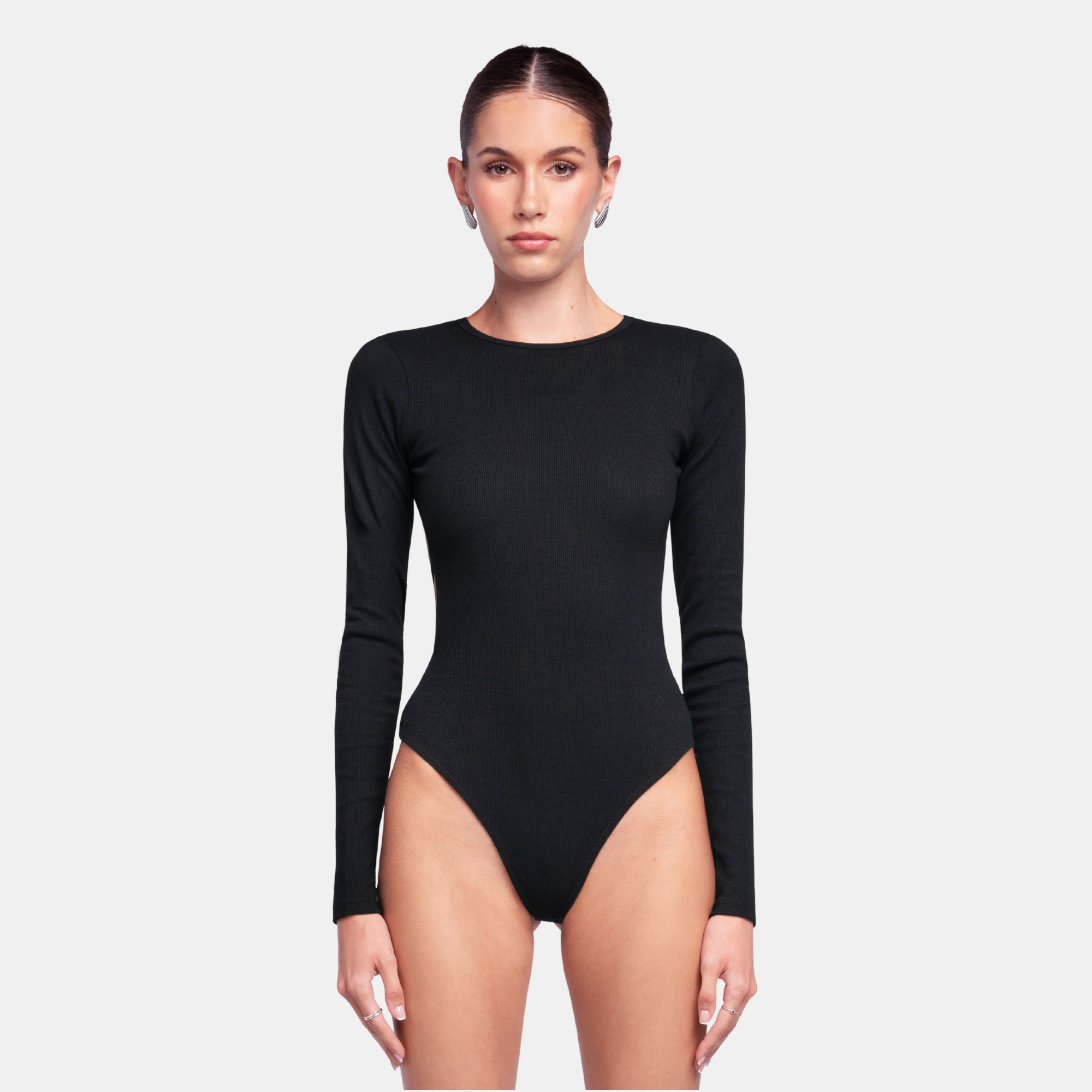 OW Collection Stan Bodysuit | Black Caviar