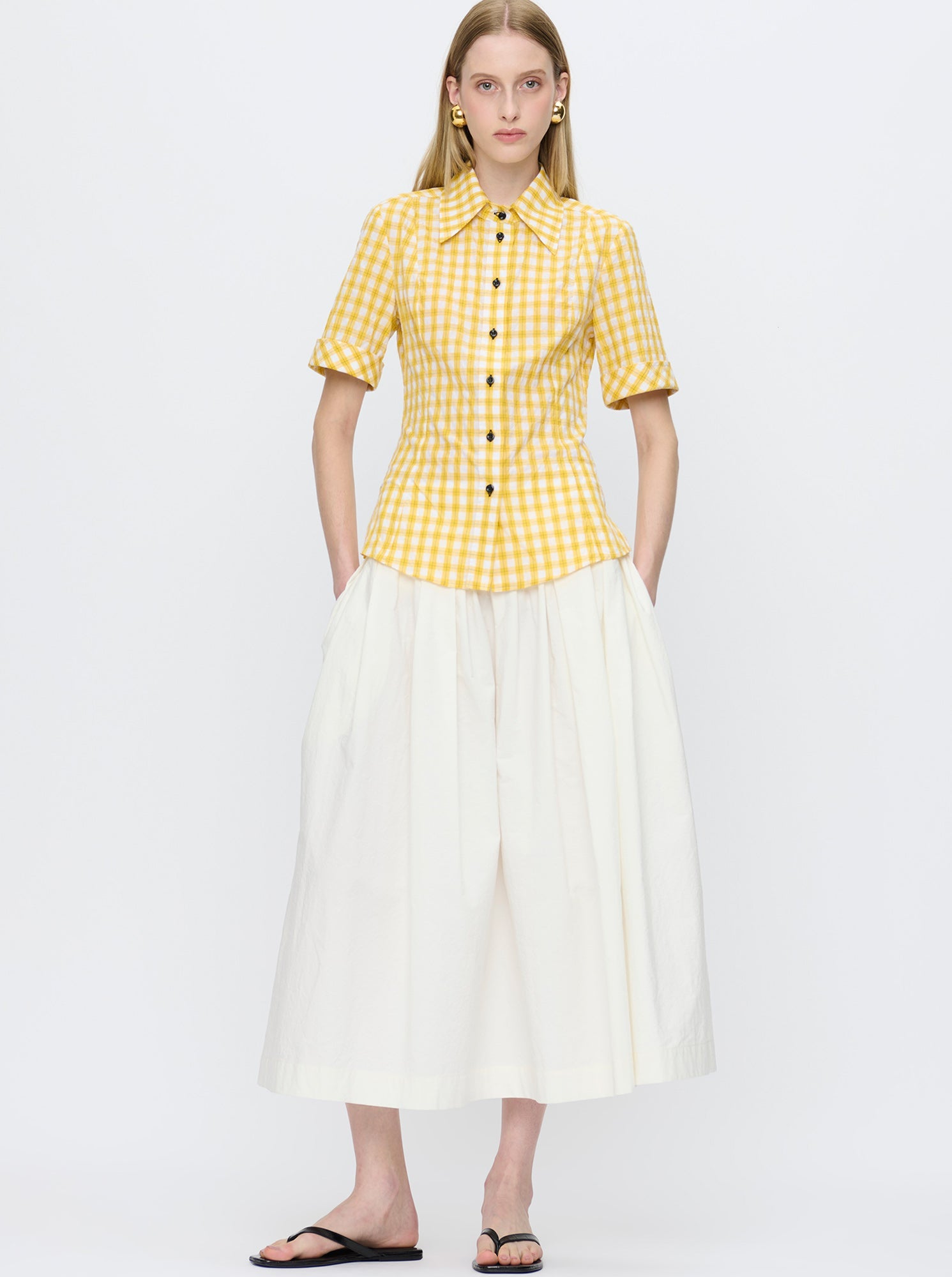 Sunny Slim Shirt | Yellow