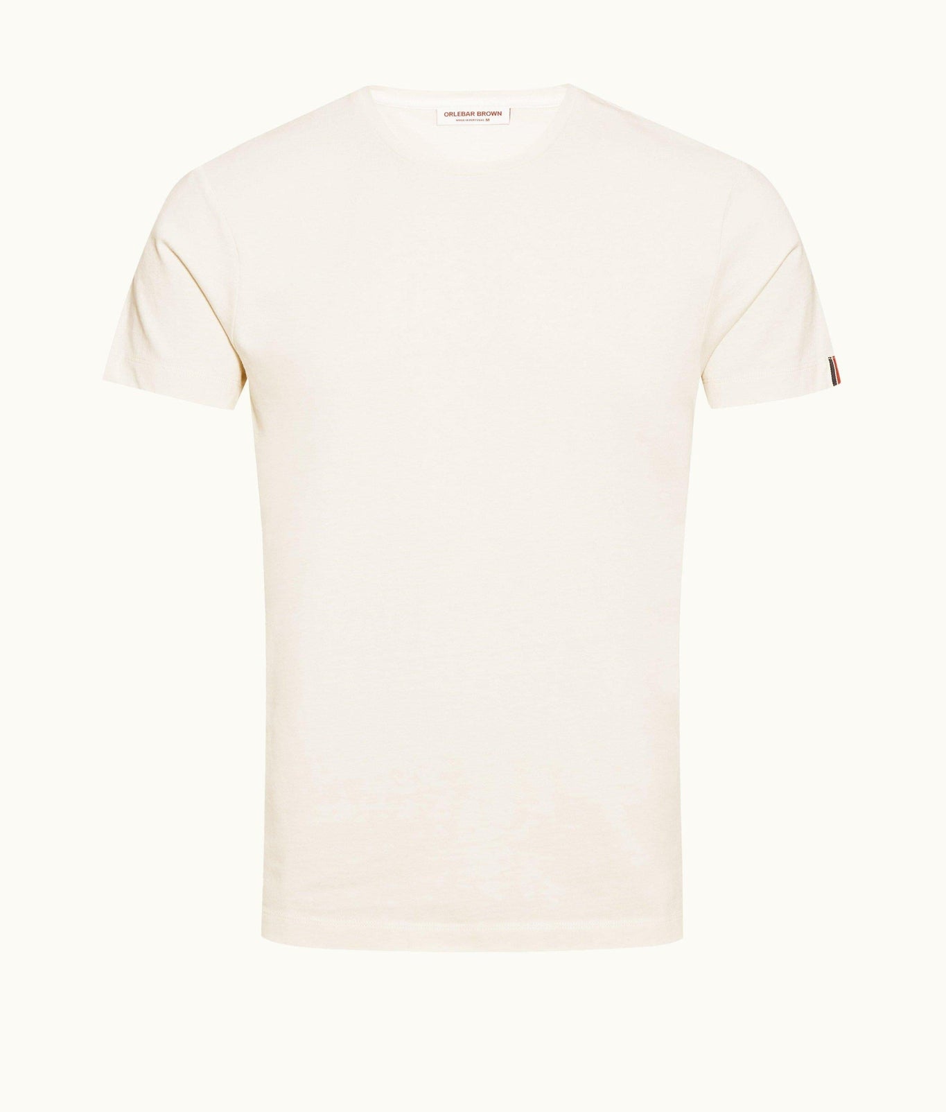Sammy Tape Stripe Tape Classic Fit Cotton T-Shirt | White Sand
