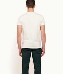 Sammy Tape Stripe Tape Classic Fit Cotton T-Shirt | White Sand
