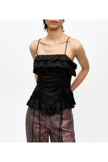 Satin Slip Top | Black