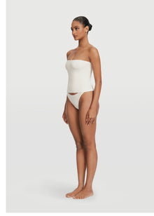 Seamless Full-Length Tube Top | White