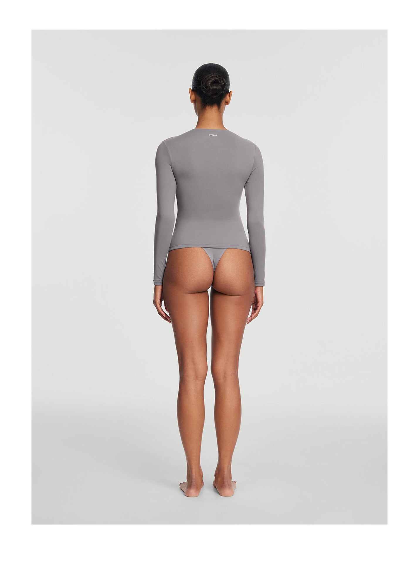 Seamless Thong Panty | Cool Gray