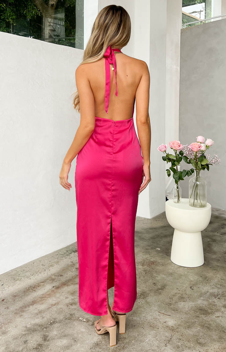 Seattle Halter Formal Dress | Pink