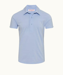 Sebastian Silk Tailored Fit Cotton-Silk Polo Shirt | Hush