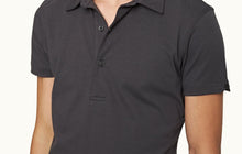 Sebastian Silk Tailored Fit Cotton-Silk Polo Shirt | Piranha Grey