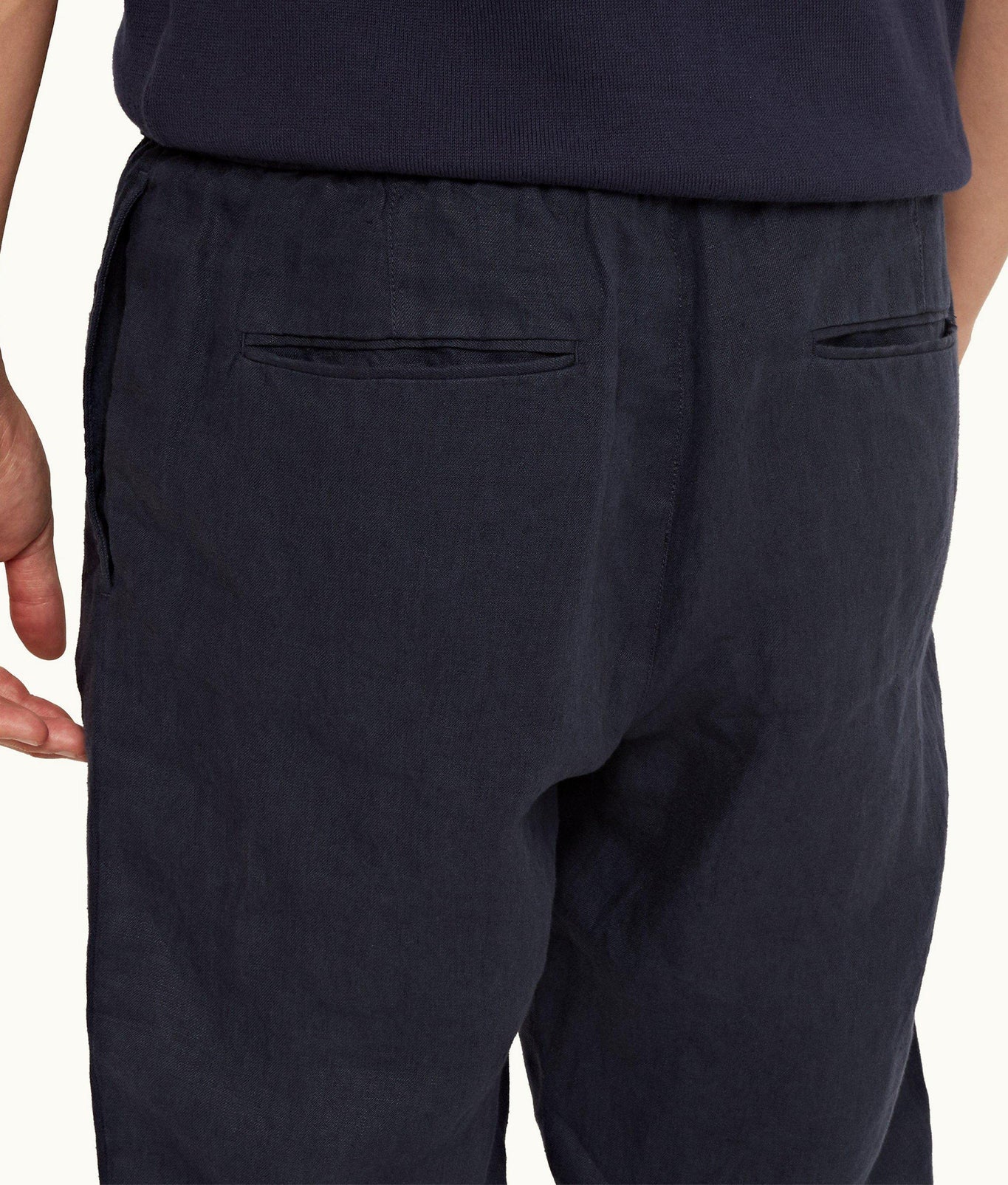 Sedgwick Tailored Fit Stretch-Cotton Trousers | Night Iris