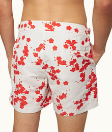 Setter Blossom Print Shorter-Length Swim Shorts | Red