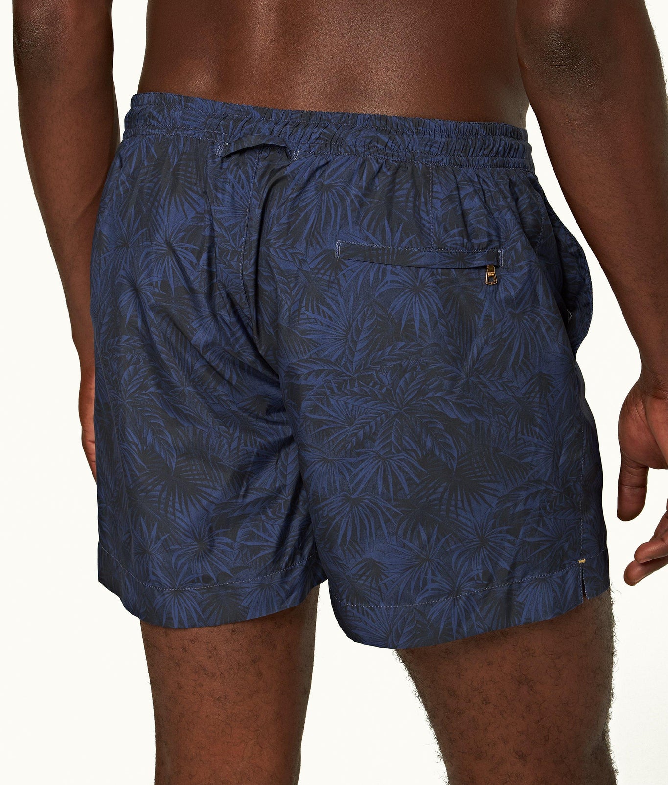 Setter Drawcord Palmed Shorter-Length Drawcord Swim Shorts | Midnight Navy