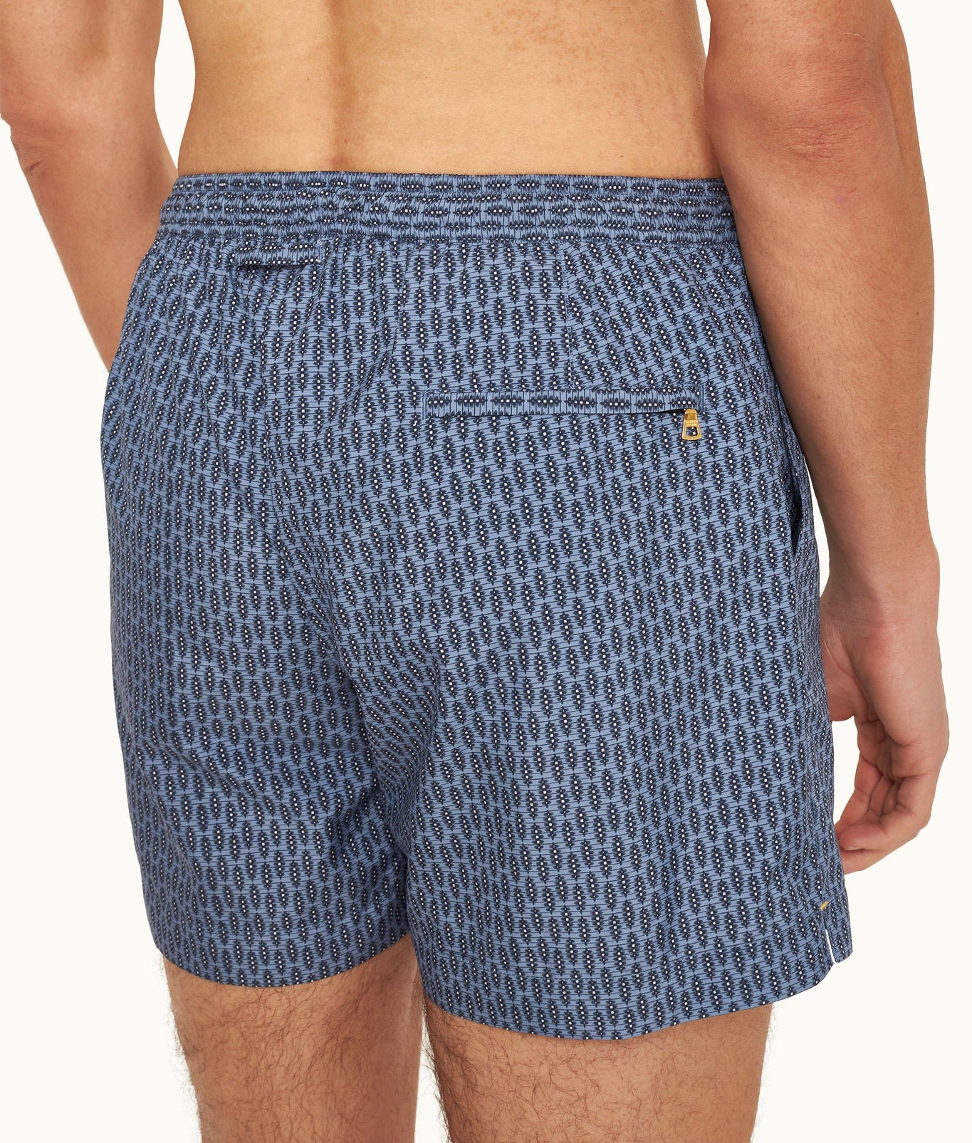 Setter Drawcord Perez Print Shorter-Length Swim Shorts | Springfield Blue