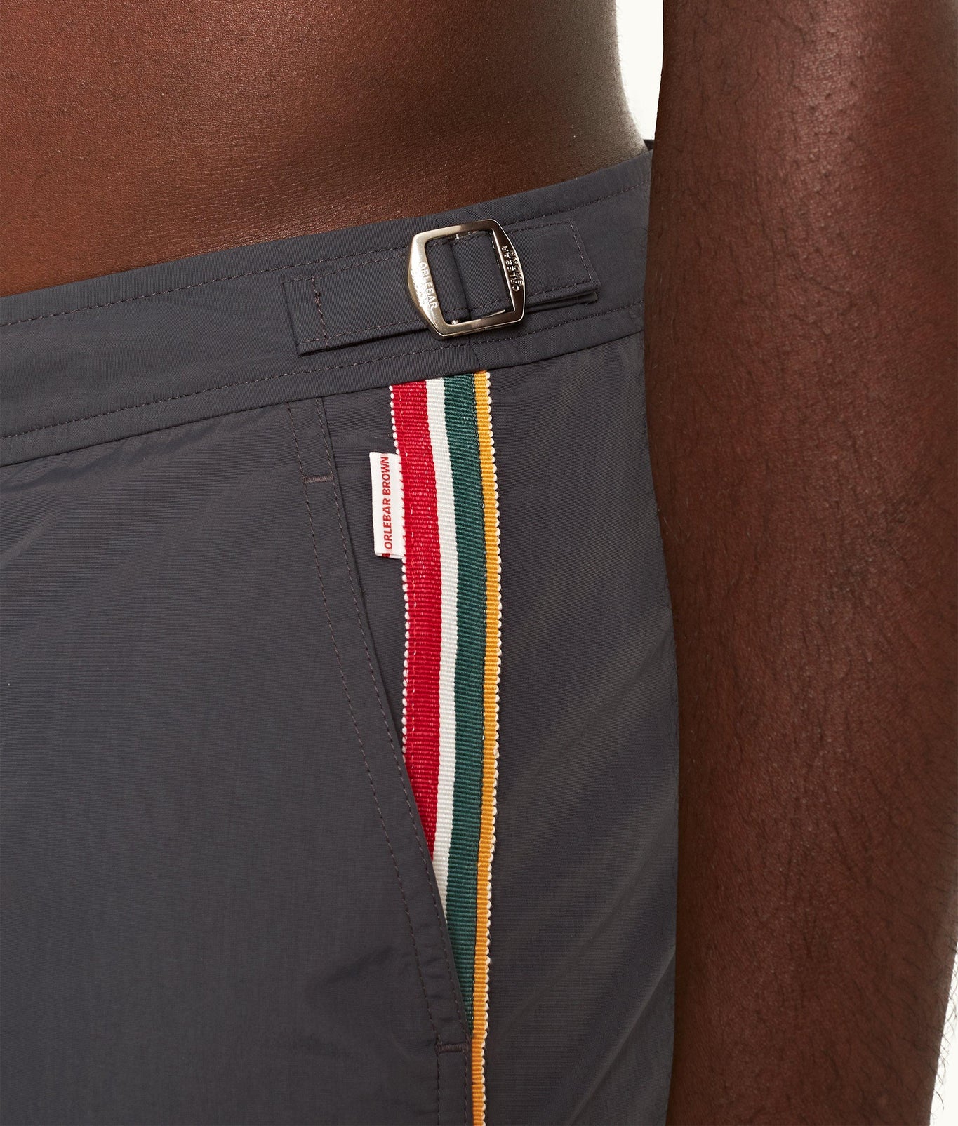 Setter Shorter-Length Concealed Ob Tape Swim Shorts | Piranha Grey