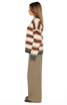 Sicily Stripe Oversized Sweater | Multi