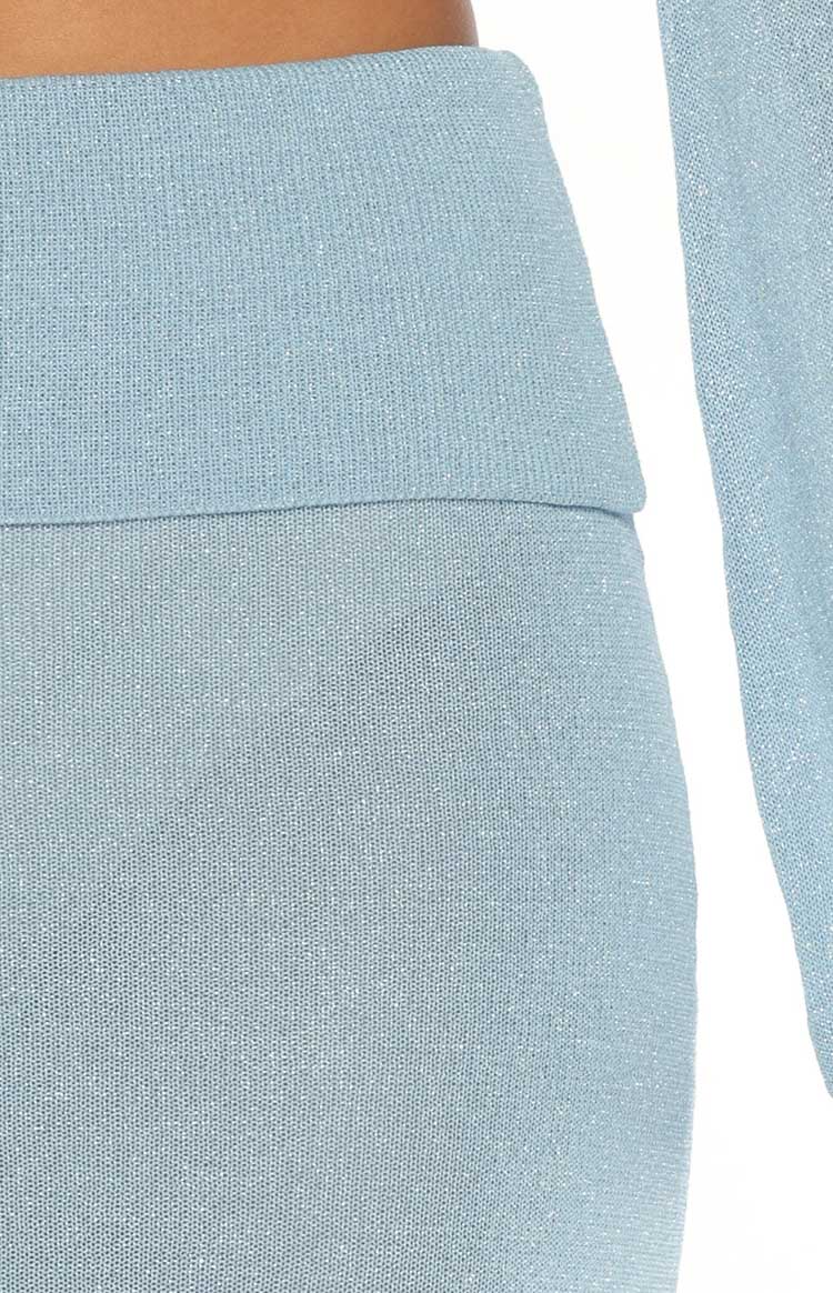 Simona Maxi Knit Skirt | Blue
