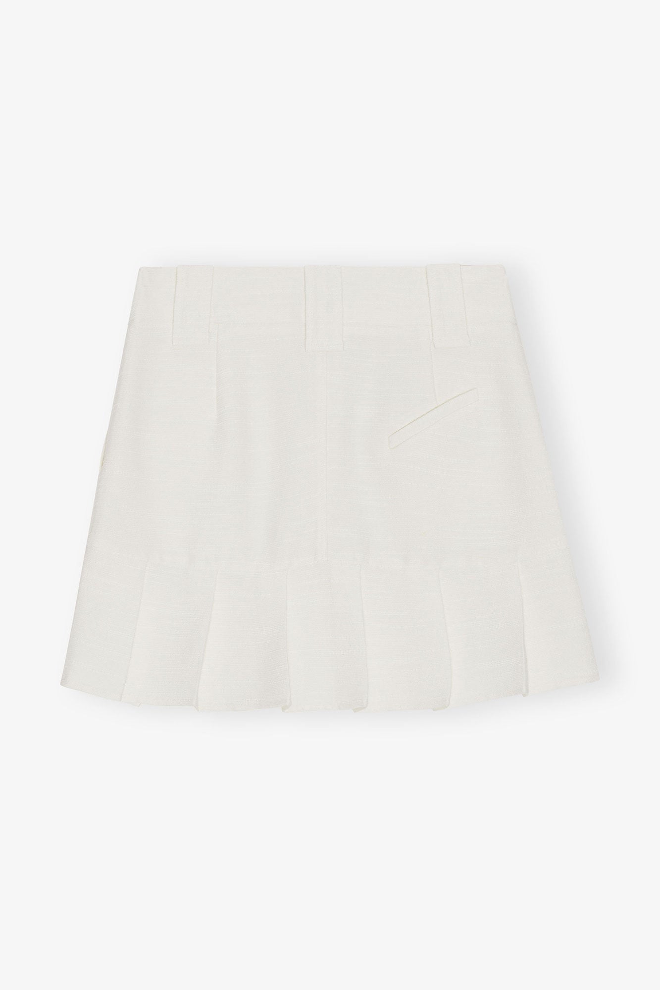 Slub Linen Mini Skirt | Egret