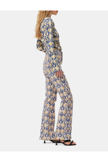 Snake Printed Iry Jeans | Safari