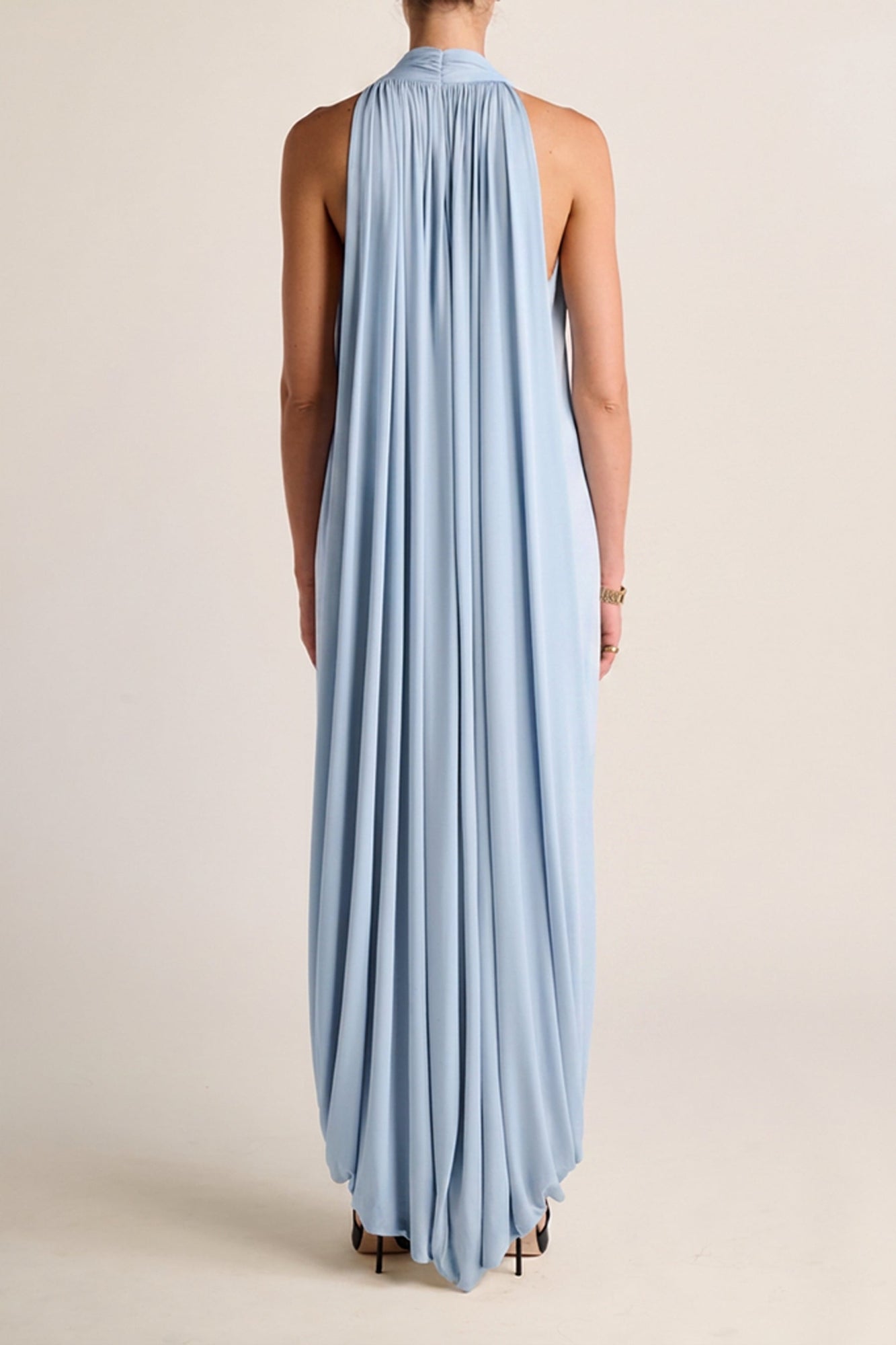 Solina Halter Dress | Sky