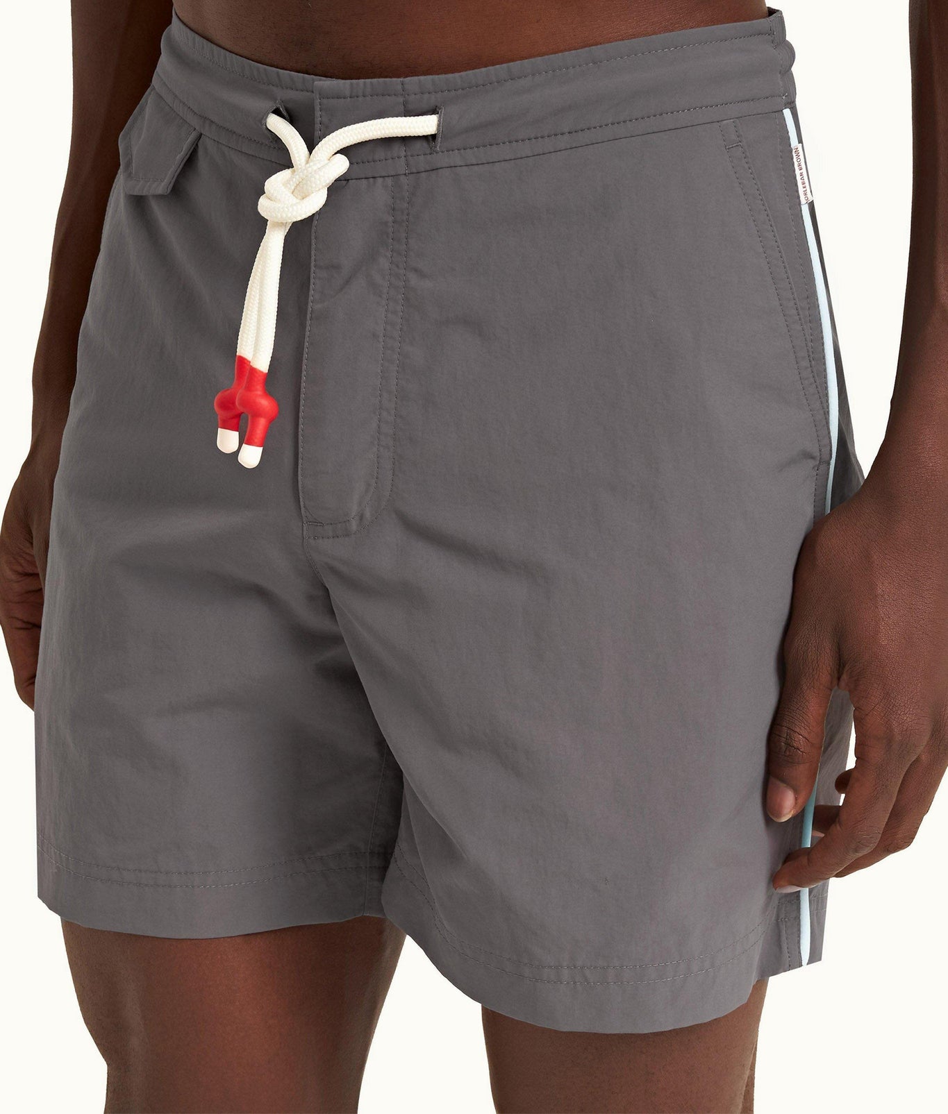 Standard Piping Drawcord Mid-Length Swim Shorts | Fossil