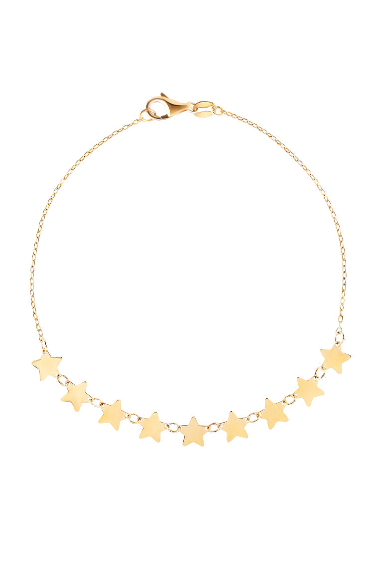 Mini Love Stars Bracelet By Ouf! | Gold