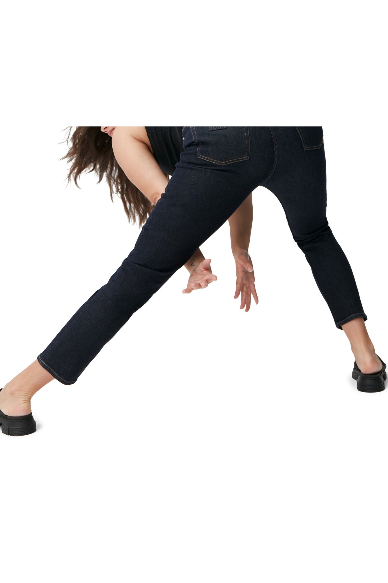 Stretch Cropped Jeans | Indigo