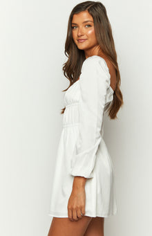 Sunnie Long Sleeve Mini Dress | White