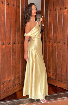 Sunshine Elegance Formal Maxi Dress | Yellow