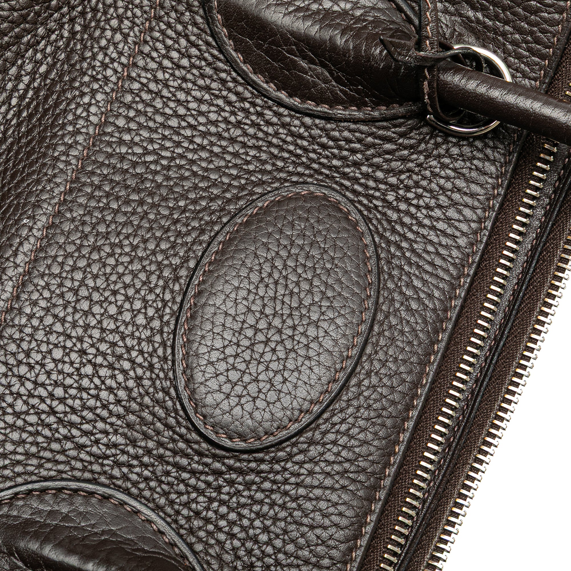 Hermes | Pre-Owned Clemence Bolide 35 | Brown/Dark Brown